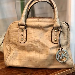 Michael Kors small alligator tan bag